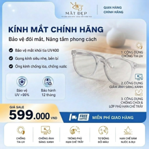 Kính mát chính hãng Mắt Đẹp – Bảo vệ đôi mắt, nâng tầm phong cách